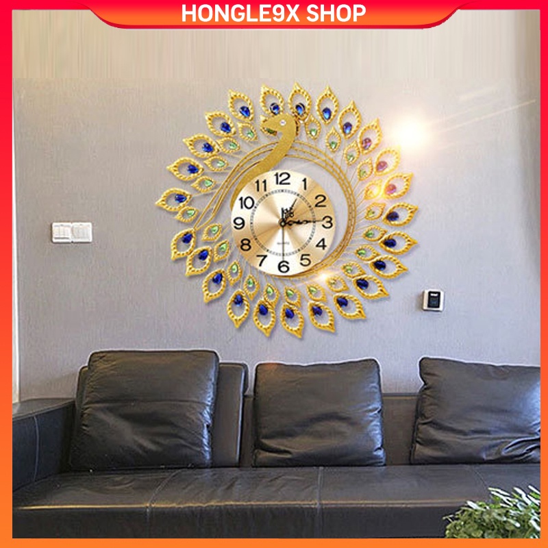 Đồng hồ treo tường chịm công trang trí DHC06   Kim trôi