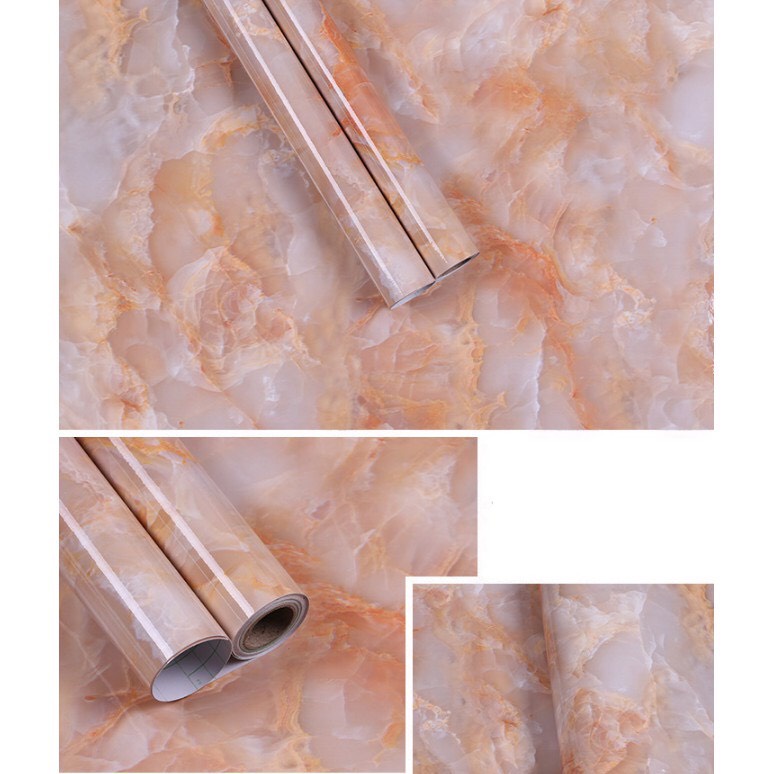 Decal dán bếp giả vân đá - Giấy dán tường bàn học 3D chịu nhiệt, chống nước, chống dầu mỡ dễ dàng lau chùi | BigBuy360 - bigbuy360.vn