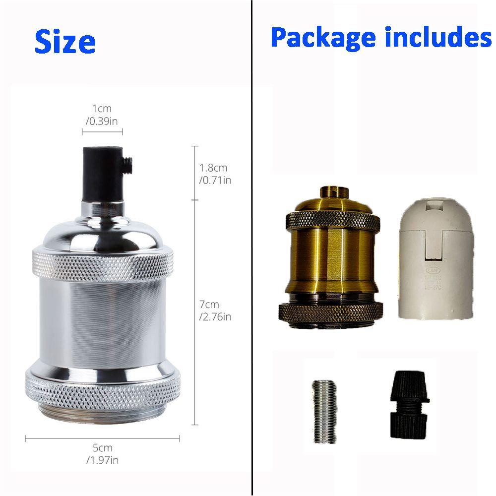 Chuôi Đèn E27 Kiểu Cổ Điển Dùng Trang Trí Độc Đáo