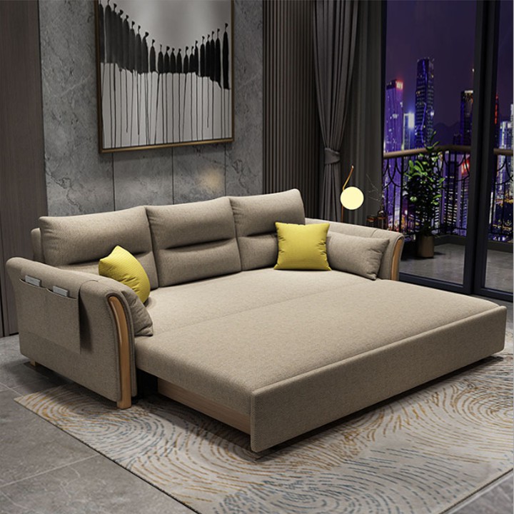 GIƯỜNG SOFA  ĐA NĂNG NHẬP KHẨU TÍCH HỢP TÍNH NĂNG TỪ GIƯỜNG THÀNH GHẾ TIỆN ÍCH + TẶNG 6 GỐI 800K