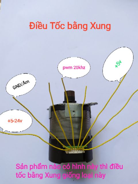 Động cơ không chổi than (brushless motor) 12-24v 10w trục 5mm chế quạt cánh 30cm