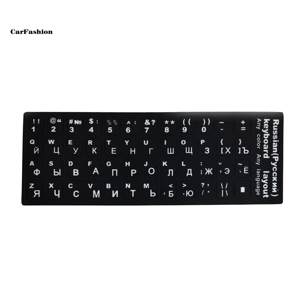 Sticker Dán Bàn Phím Laptop Máy Tính 4 Ngôn Ngữ Tiếng Anh