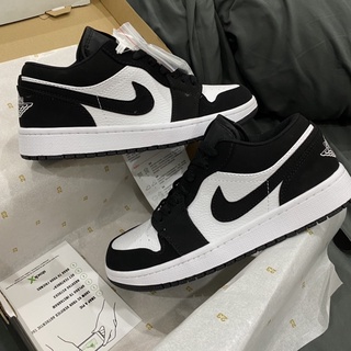 Giày jd1s low panda black white da thật lai au