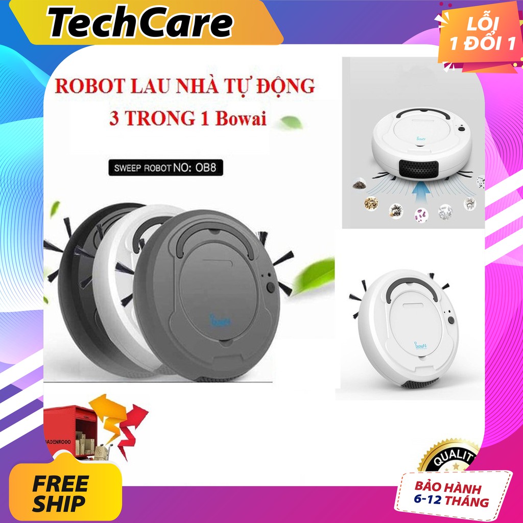 [UY TÍN SỐ 1] Robot hút bụi Bowai thông minh