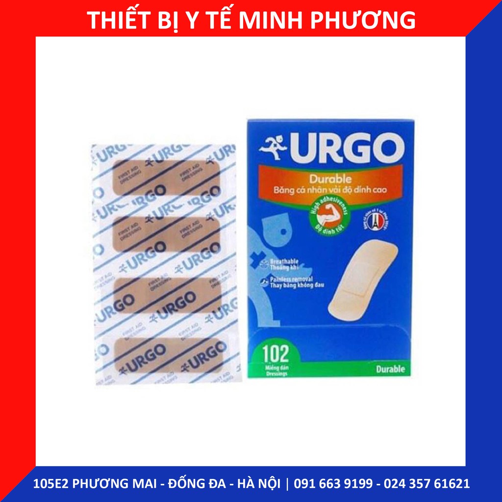 Băng keo cá nhân URGO không thấm nước tiện dụng