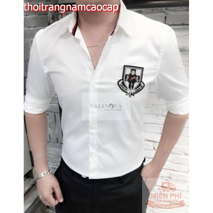 Áo Sơ Mi Nam Họa Tiết Sang Trọng Dài Tay Hàn Quốc Đẹp Sơ Mi Nam Body Kẻ Sọc Sơ Mi Nam Hot