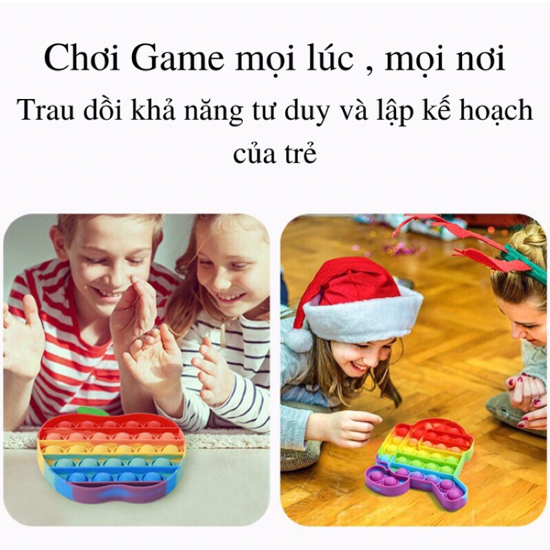 Pop it Giá Rẻ, Đồ Chơi Bóp Tay Xả Stress, Bóp Bong Bóng Nhiều Màu Sắc Giảm Căng Thẳng