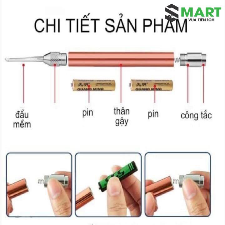 Bộ Dụng Cụ Lấy Ráy Tai Có Đèn Inox Cao Cấp Với Hộp Đựng Sang Trọng Và Tinh Tế