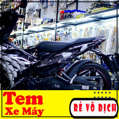 Tem Xe Exciter 150 🍀 FREESHIP 🍀 Trắng Đen Chim Ưng