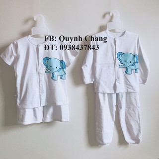 Đồ bộ sơ sinh Sanny ngắn tay (Hình thật do shop tự chụp)