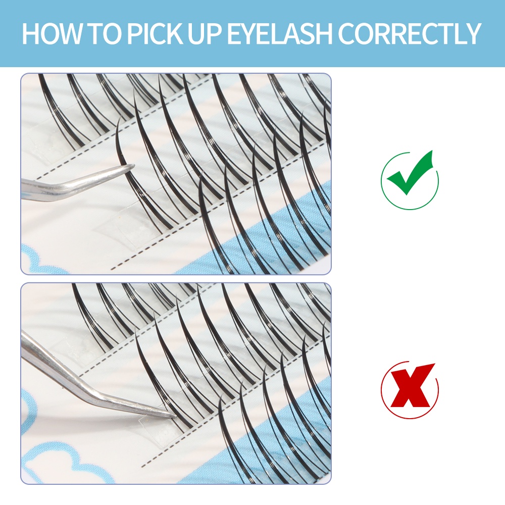 120 Lông mi giả MAGEFY tự nhiên chất lượng cao A 10-11-12mm