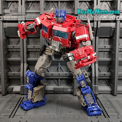 Mô hình Robot Transformers Optimus Prime Sai Star Commander biến hình robot người máy xe oto tải đầu kéo cao 18cm