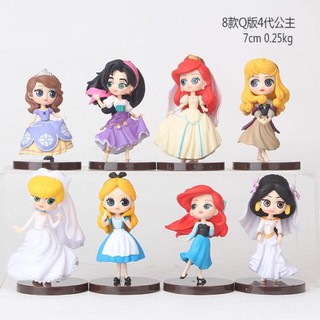 Mô Hình 08 Nhân Vật Các Nàng Công Chúa Disney Có Giá Đỡ Cao 7cm - Mẫu 03