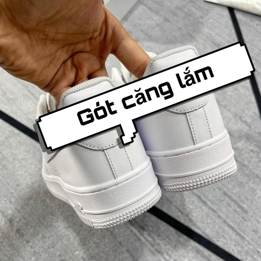 Giày thể thao af1 trắng, giày sneaker air force 1 trắng full đế bánh mỳ - ảnh sản phẩm 6