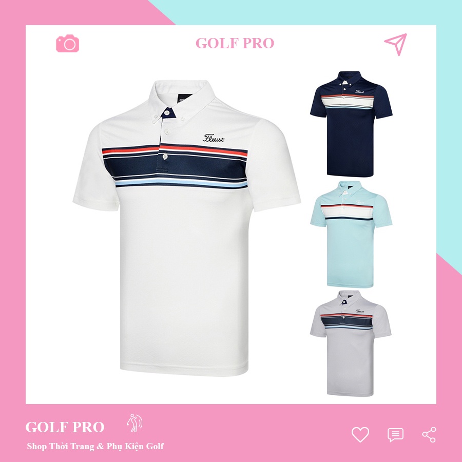 Áo đánh golf nam Titleist phông ngắn tay thoáng khí thể thao cao cấp GOLF PRO AN007