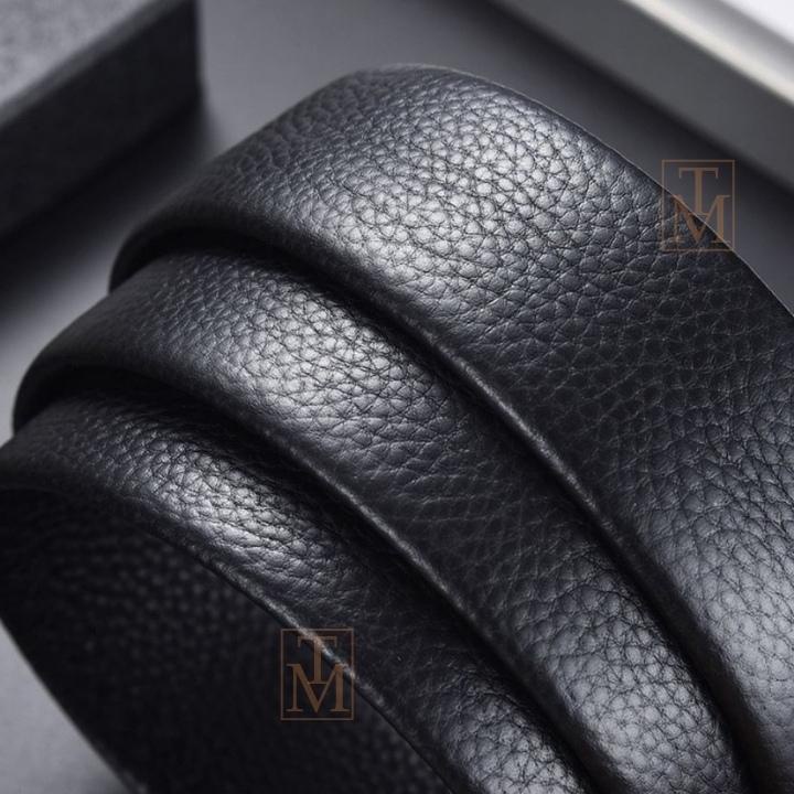 Thắt lưng nam da cao cấp khoá kim loại tự động phong cách Hàn Quốc - Dây lưng nam TL27