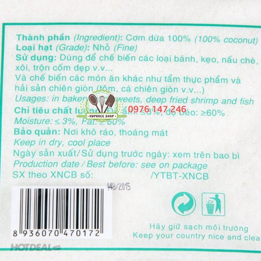 Cơm dừa sấy khô 200gr | BigBuy360 - bigbuy360.vn