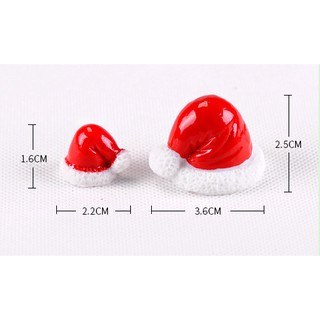 TRANG TRÍ NOEL GIÁNG SINH TIỂU CẢNH - COMBO 02 MÔ HÌNH NÓN NOEL - PHỤ KIỆN GIÁNG SINH - TIỂU CẢNH - QUÀ TẶNG