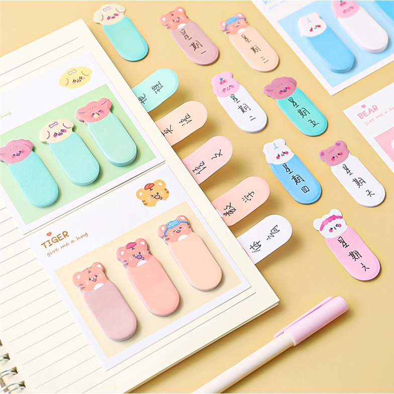 Giấy Ghi Chú Họa Tiết Hoạt Hình Dễ Thương