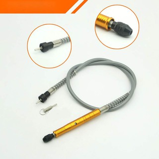 dây nối dài chuyển động cốt 3mm đầu kẹp 3 chấu hợp kim vàng dùng cho máy khoan và máy khoan mài khắc