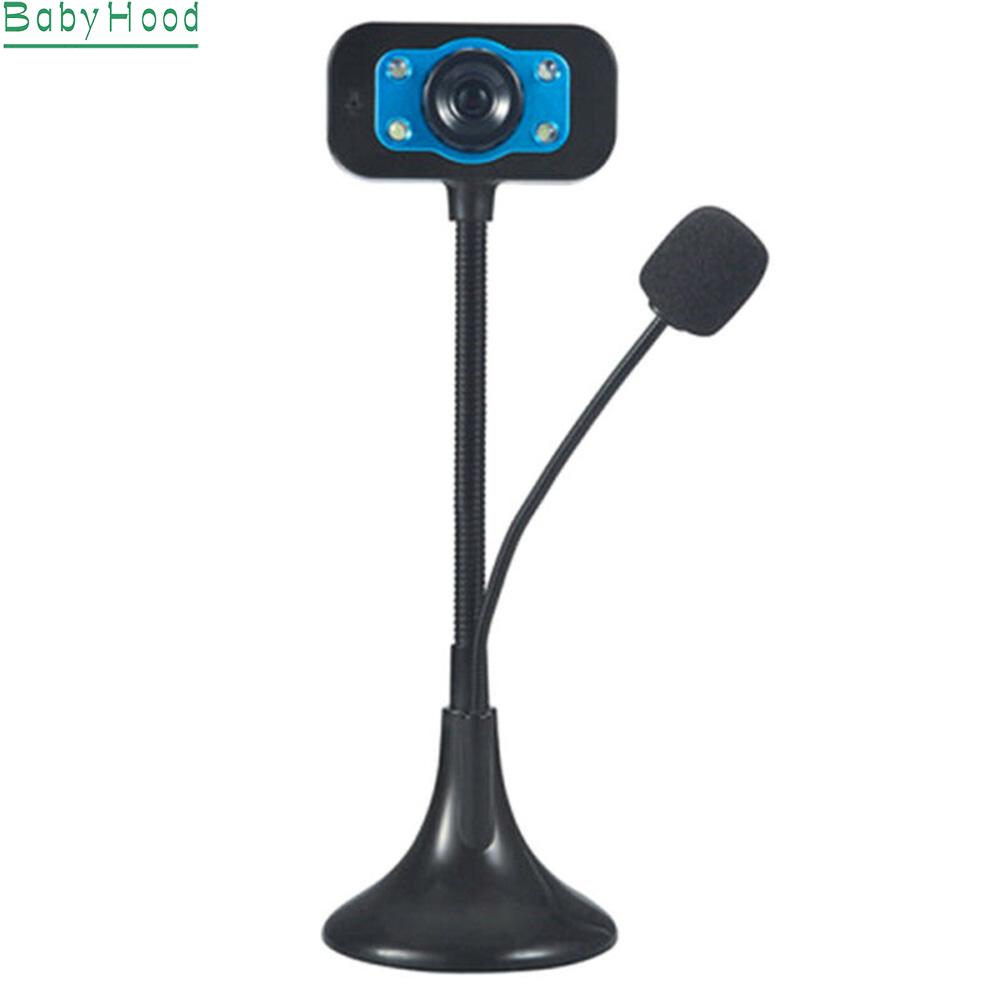 Webcam Tích Hợp Micro Có Đèn Led Ban Đêm Có Thể Điều Chỉnh Tiện Dụng Cho Pc / Laptop