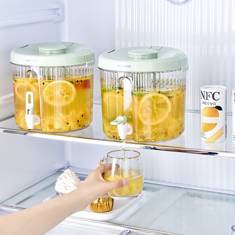 Bình đựng nước, Bình nước hoa quả cao cấp 3,9l có vòi thiết kế thông minh để tủ lạnh