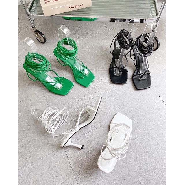 GIÀY SANDAL CHIẾN BINH DÂY KẸP CAMEL DÂY QUẤN CỔ CHÂN GÓT NHỌN 7P