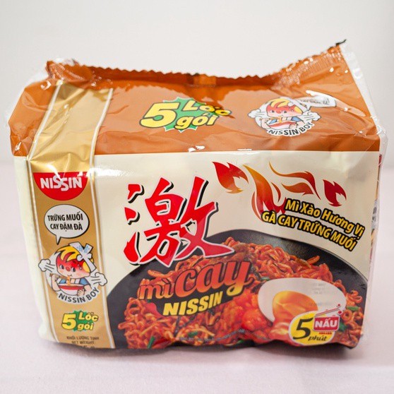 [Mã GROXUAN1 giảm 8% đơn 150K] Mỳ cay Hàn Quốc Nissin ( lốc 5 gói ) | BigBuy360 - bigbuy360.vn