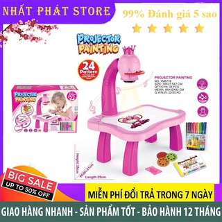 Máy chiếu đa năng ,Bàn vẽ có đèn chiếu sáng thông minh có nhạc cho bé