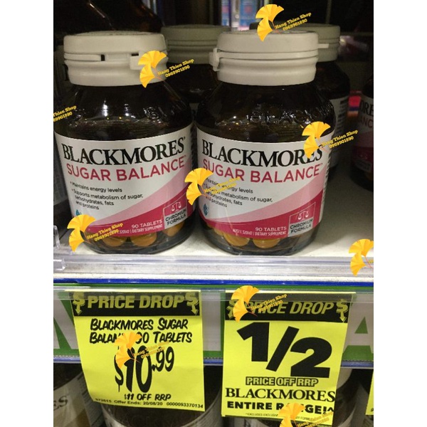 (Đủ bill)  Cân Bằng Đường Huyết  Blackmores Sugar Balance 90v