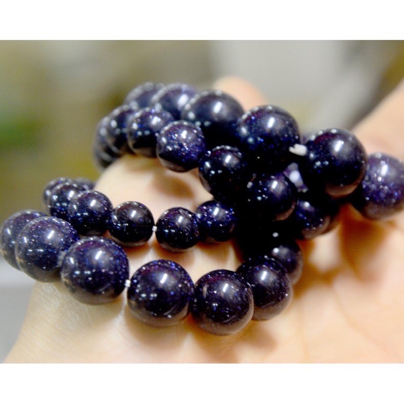 Vòng tay chuỗi đá kim sa xanh