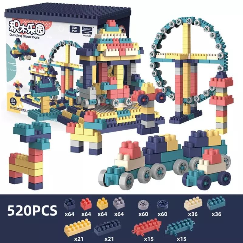 [Mã LIFE0503TOYS1 giảm 10% đơn 150k] Bộ đồ chơi lego xếp hình 520 chi tiết cho bé lắp ráp