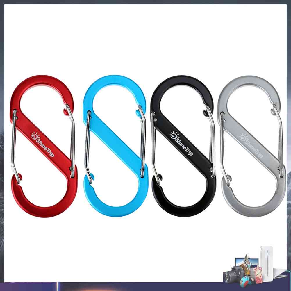 Móc Khóa Dây Leo Núi Hình Chữ S Bằng Hợp Kim Nhôm
