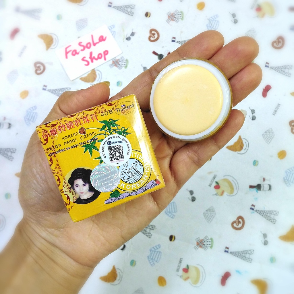 Kem dưỡng da ngọc trai KOREAN 5g Thái Lan trăng sáng đốm đen dưỡng ẩm mềm mịn extra pearl cream kem nền sâm