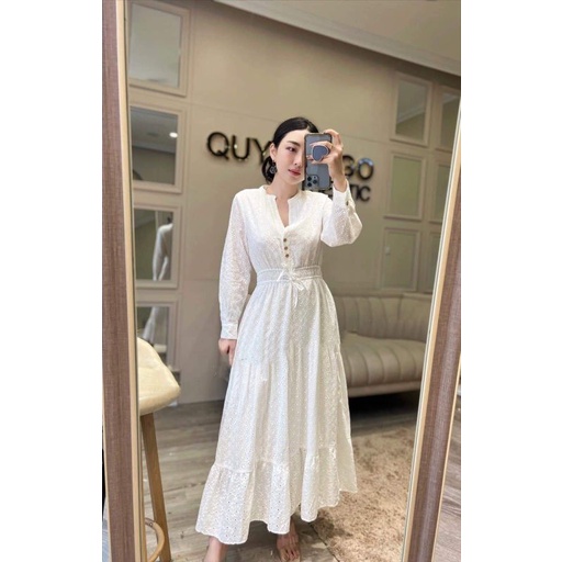 ĐẦM MAXI DÀI THÊU HOA ZARA XUẤT XỊN TQXK