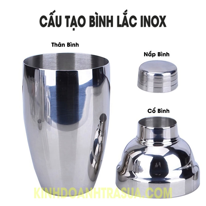 Bình Lắc Inox 350ml 550ml