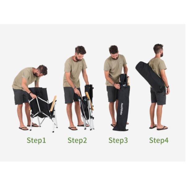 Ghế dã ngoại ngã lưng 3 nấc Naturehike NH17T003Y