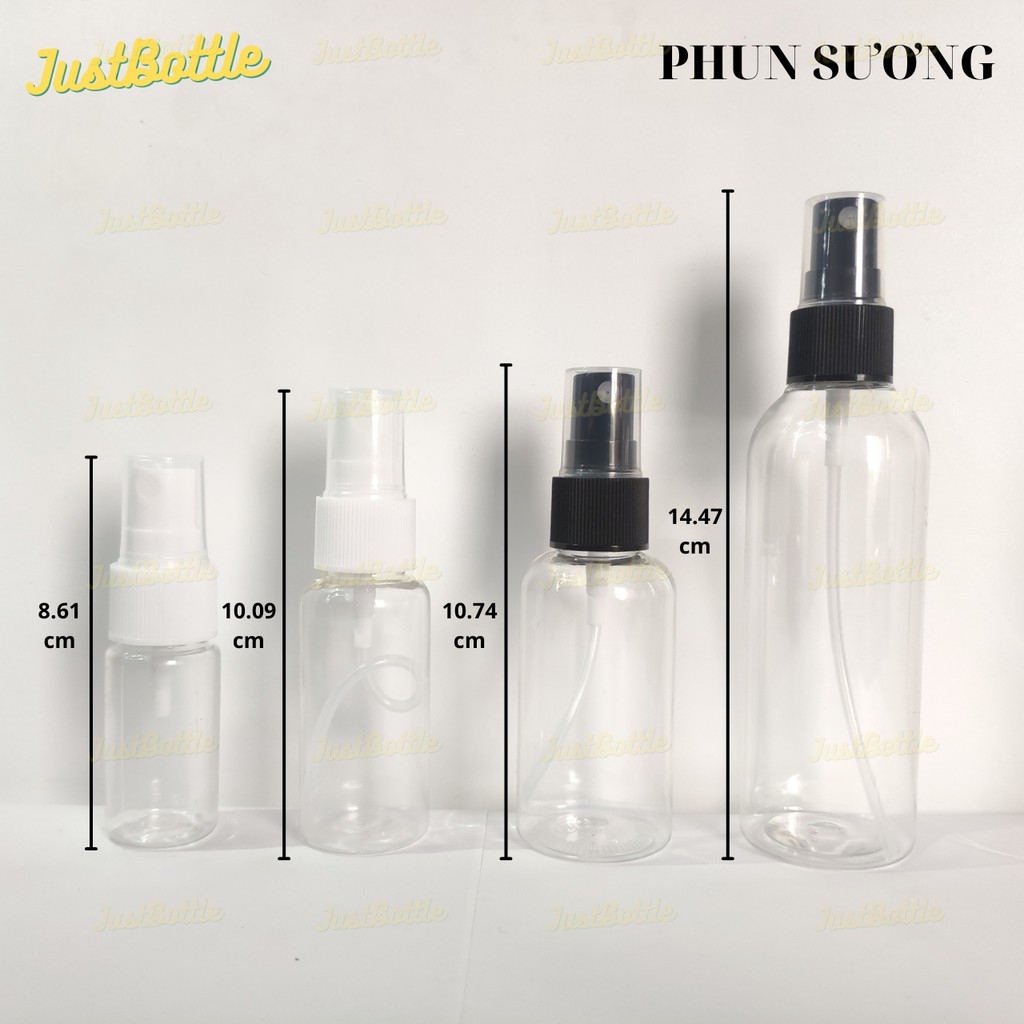 CHAI XỊT PHUN SƯƠNG NHỰA &amp; THỦY TINH 5ml 10ml 15ml 20ml 30ml 50ml 100ml  VỎ CHAI LỌ CHIẾT MỸ PHẨM nhỏ dạng xịt