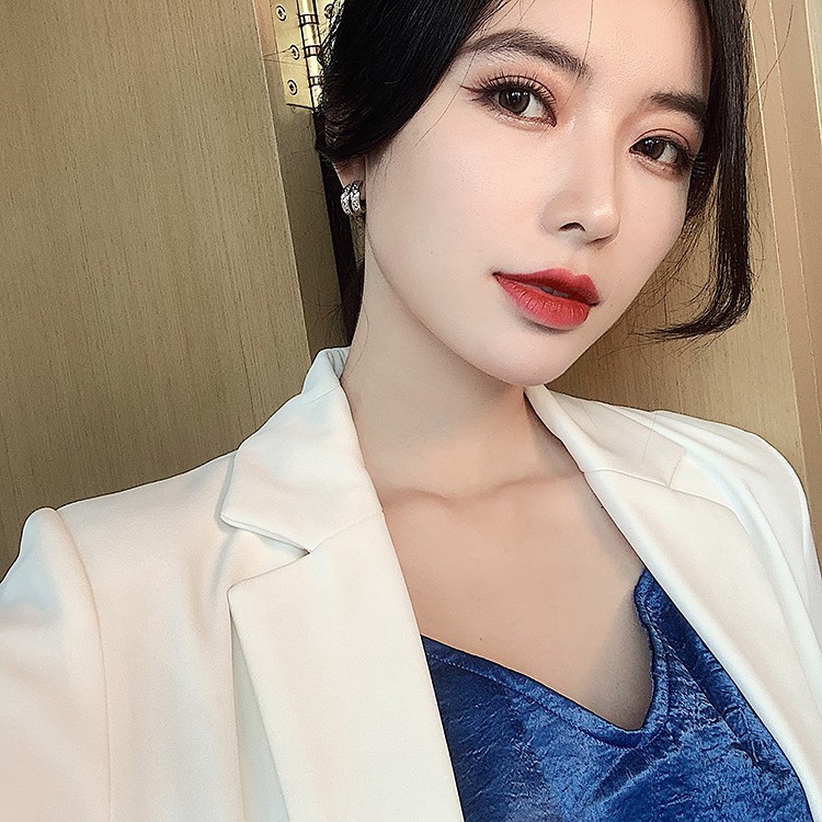 Bông Tai Đính Đá Zircon Sang Trọng Cho Nữ / Khuyên tai