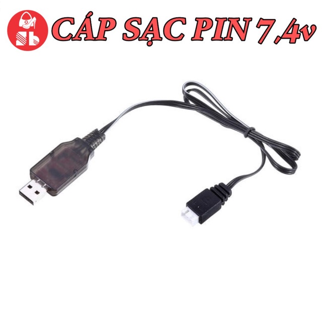 Cáp SẠC PIN Lithium 7.4v - 11.1v cho các dòng đồ chơi mô hình điều khiển - Sạc pin 2s, 3s