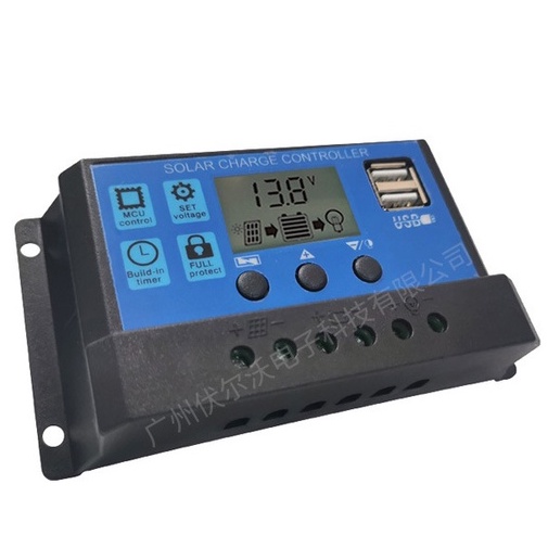 Bộ điều khiển sạc pin năng lượng mặt trời 20A, 30A