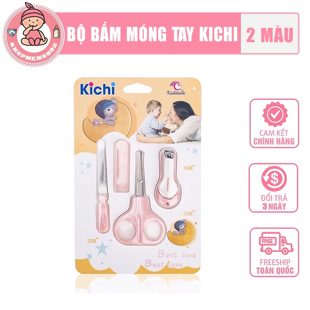 Bộ bấm móng tay cho bé Kichi sử dụng an toàn tiện lợi