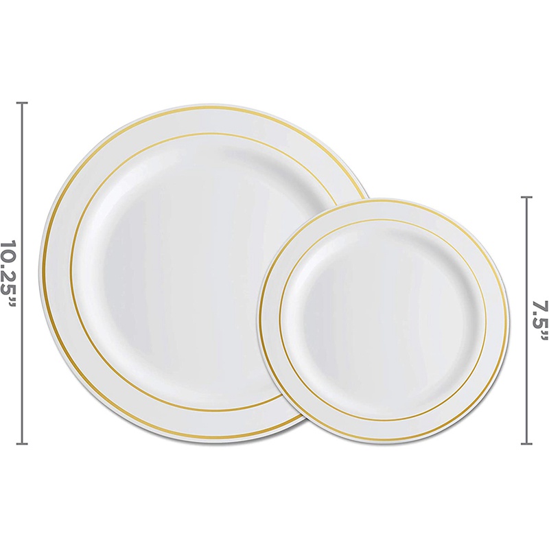 Set 25 Đĩa Nhựa Đựng Salad 25 Món Dùng Một Lần Tiện Dụng