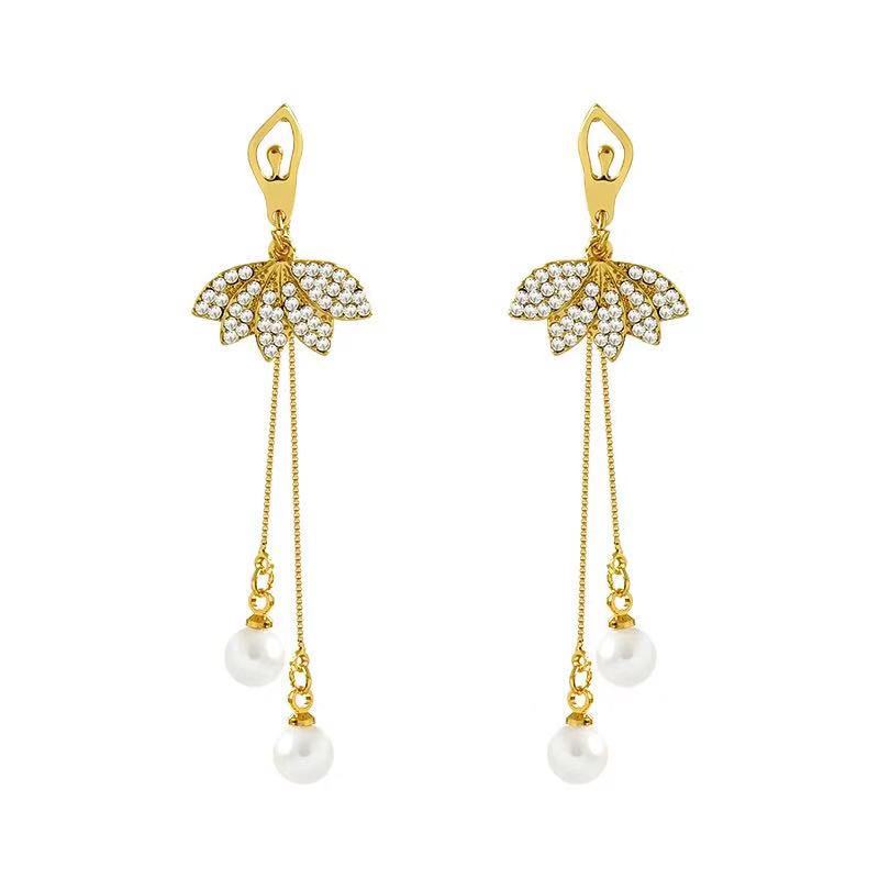 Đôi Bông Tai Ngọc Trai Thời Trang Cho Nữ