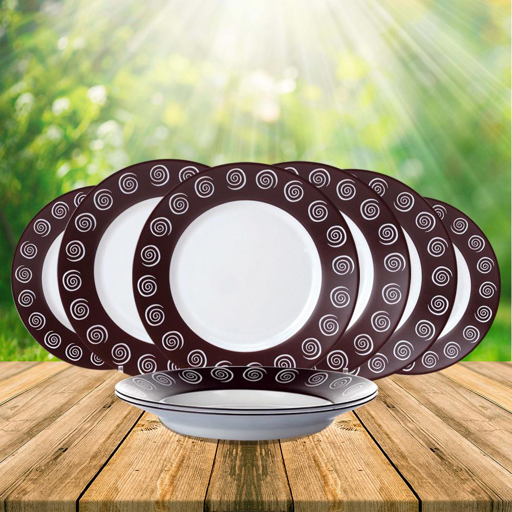 Bộ đĩa Luminarc Siroco Brown 8 chi tiết SR8A