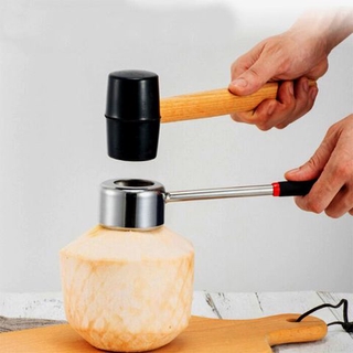 Bộ dụng cụ mở vỏ dừa bằng thép không gỉ siêu nhanh - coconut shell opener tools