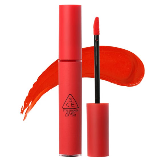 (auth 100% )Son 3CE Kem Velvet Lip Tint Màu Absorbed( đỏ hồng), private (đỏ lạnh) cực yêu cho các nàng trong mùa lạnh