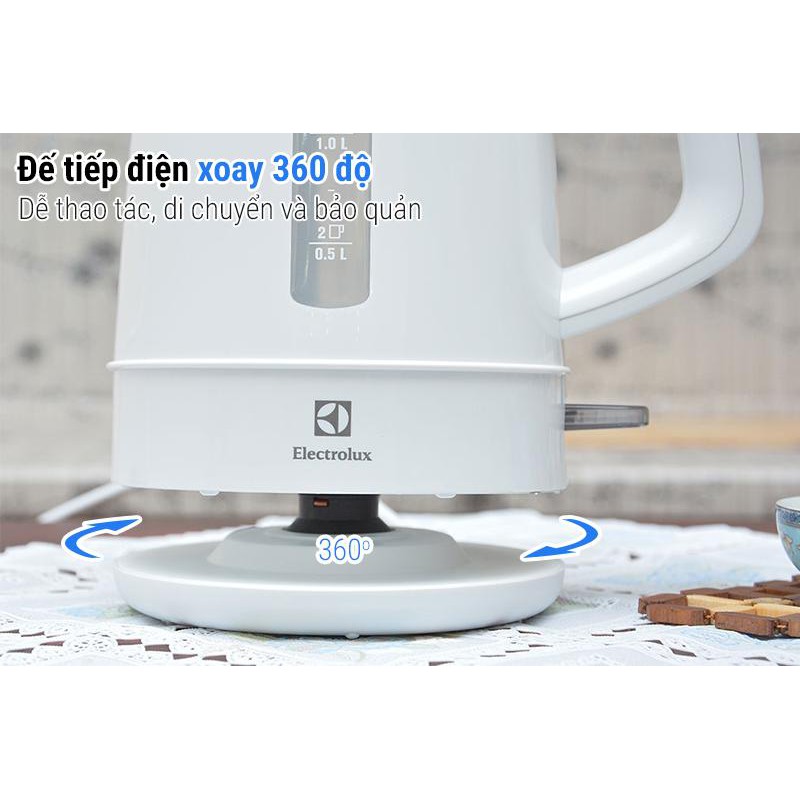 Bình đun siêu tốc Electrolux EEK1303 1.5 lít
