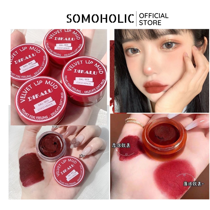 Son Kem Bùn Dikalu Velvet Lip Mud Nội Địa Trung Son Tròn Mềm Mịn Môi Somoholic SM21