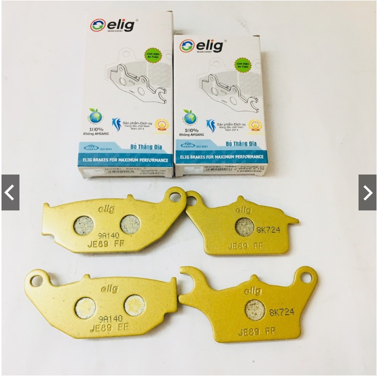 Má trước- sau ELIG (cho Future Fi, Hayate Fi, Wave S RSX RSV 110, Winner 150 Blade s110 rs110 rsx bố thắng phanh đĩa xe